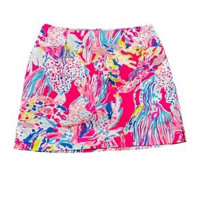 Lilly Pulitzer Size 0 Marigold Skort in Dragon Fruit Sunken‎ Treasure